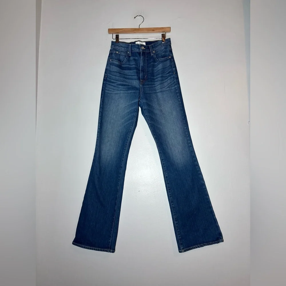 SLVRLAKE Charlotte High Rise Atlantic City Bootcut Flare Blue Jeans size 28 - Picture 3 of 8